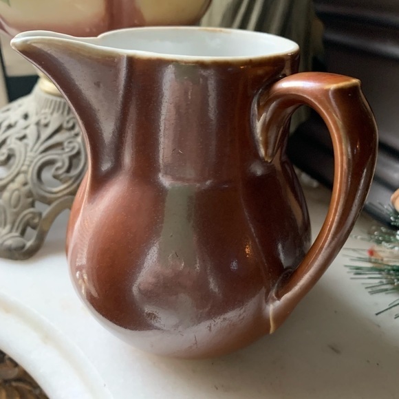 Vintage 1960's  II & PL Vierzoy Pottery Right Handed Creamer/Pitcher - Picture 2 of 6